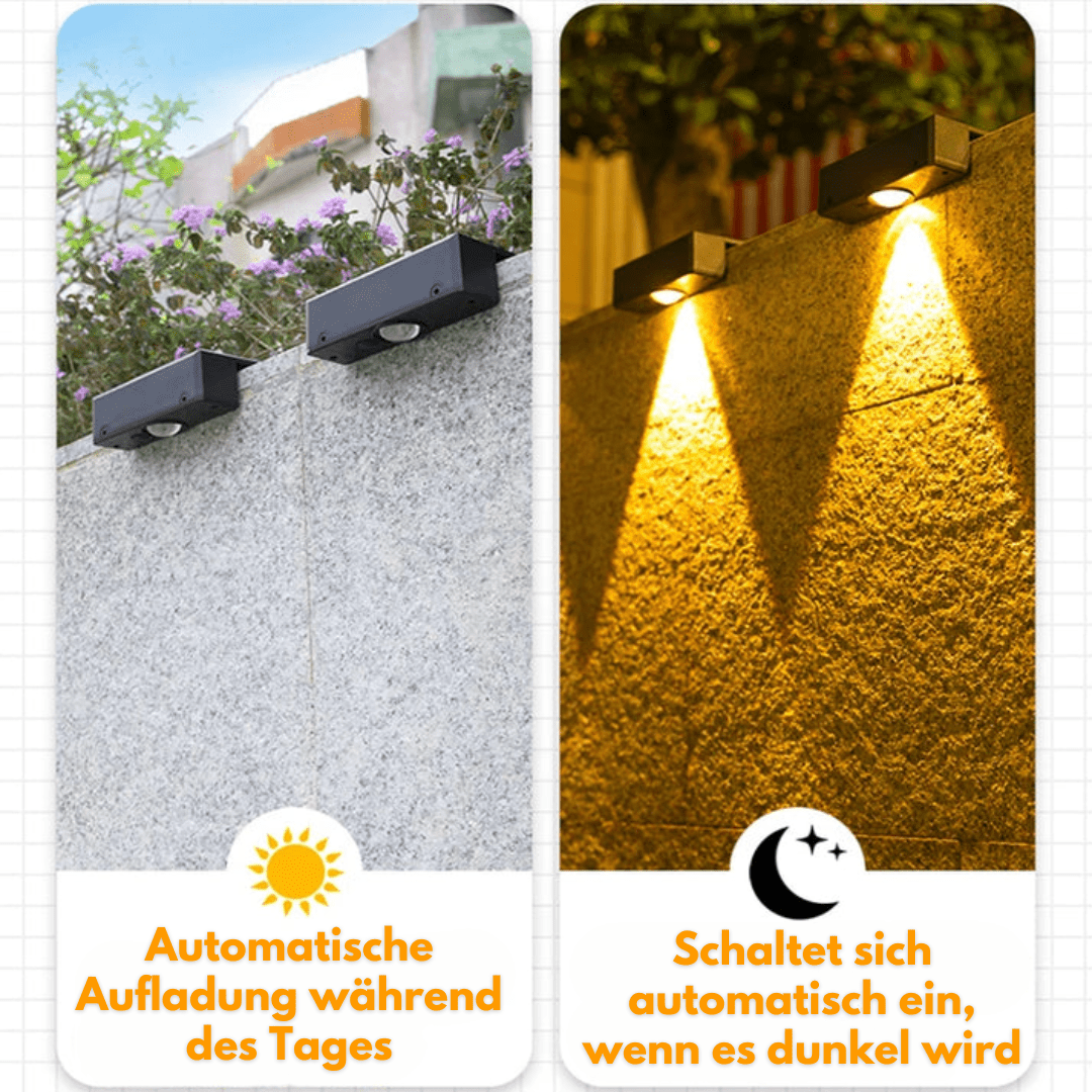 Solar Wandbeleuchtung für Außenbereiche