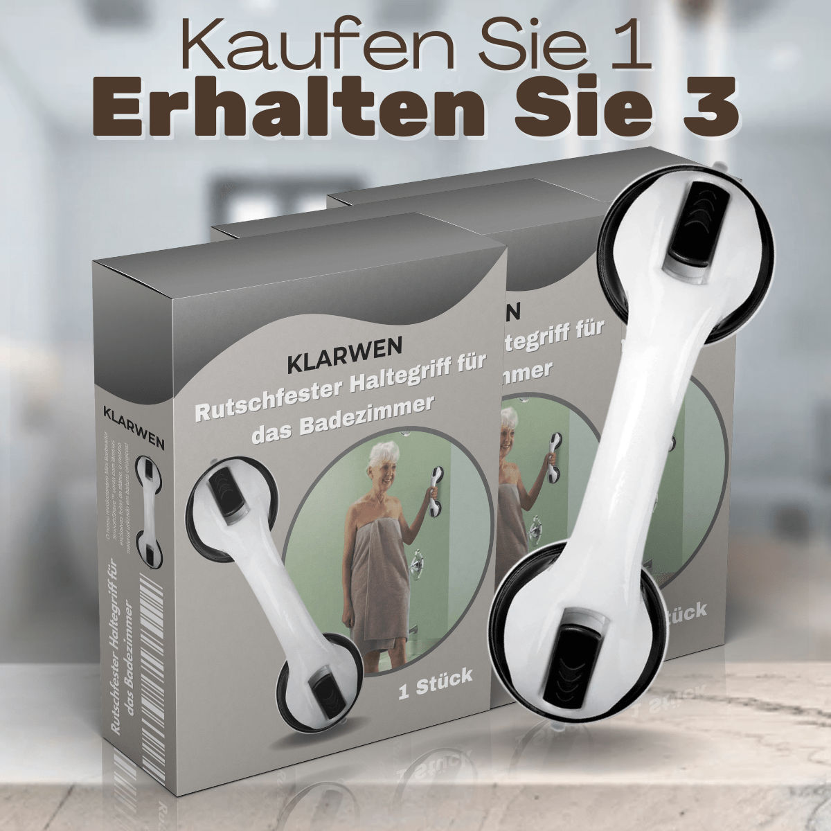 Rutschfester Haltegriff für das Badezimmer – Kaufen Sie 1, Erhalten Sie 3!
