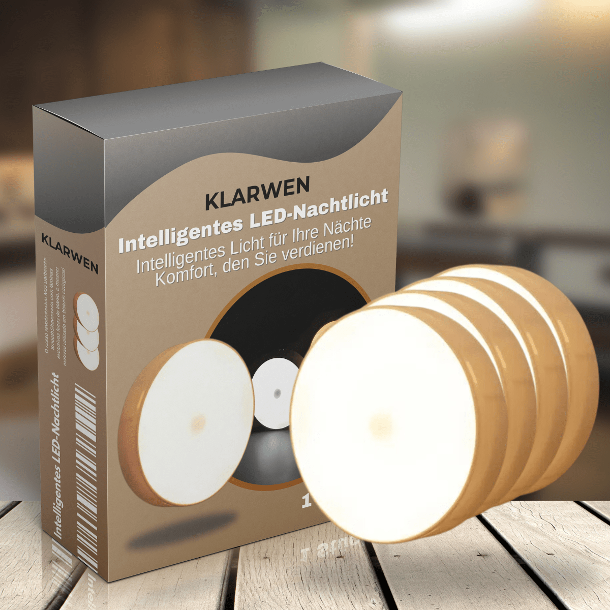 Intelligentes LED-Nachtlicht - Kaufen Sie 2, Erhalten Sie 4