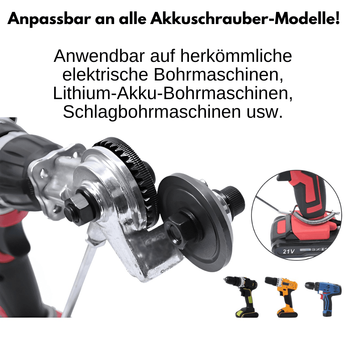 Elektrischer Blechschneider für Bohrmaschinen