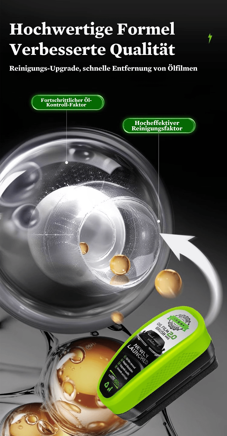 Ölfilm-Entferner für Glas 2.0 – 2025 Neue Generation