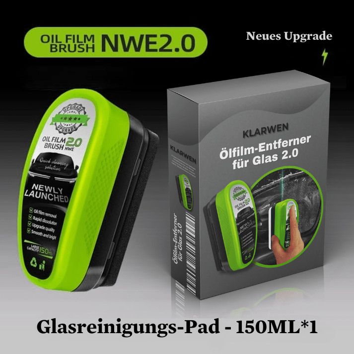 Ölfilm-Entferner für Glas 2.0 – 2025 Neue Generation