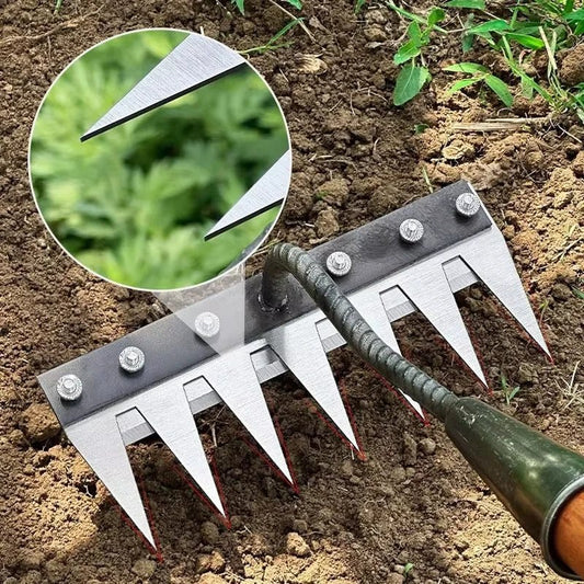Multifunktionales Gartenwerkzeug zur Bodenpflege | PRONGSPRO