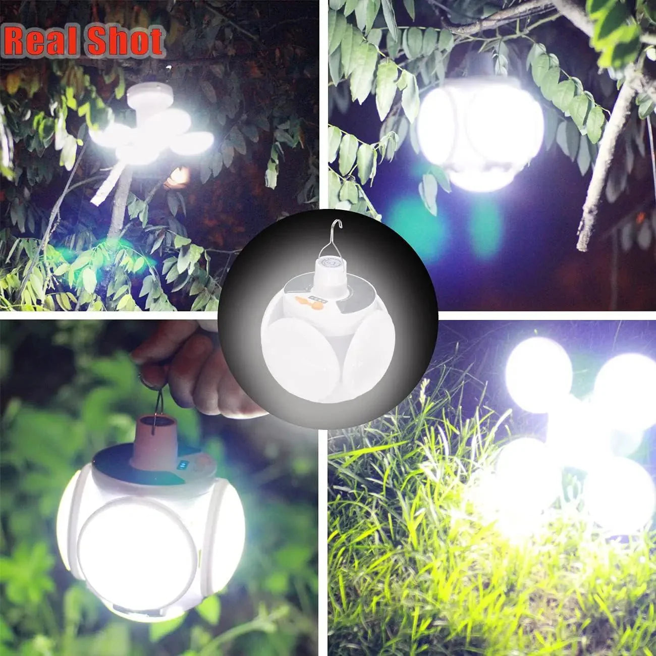 Faltbare 2-in-1 Solarlampe FOLDGLAZE
