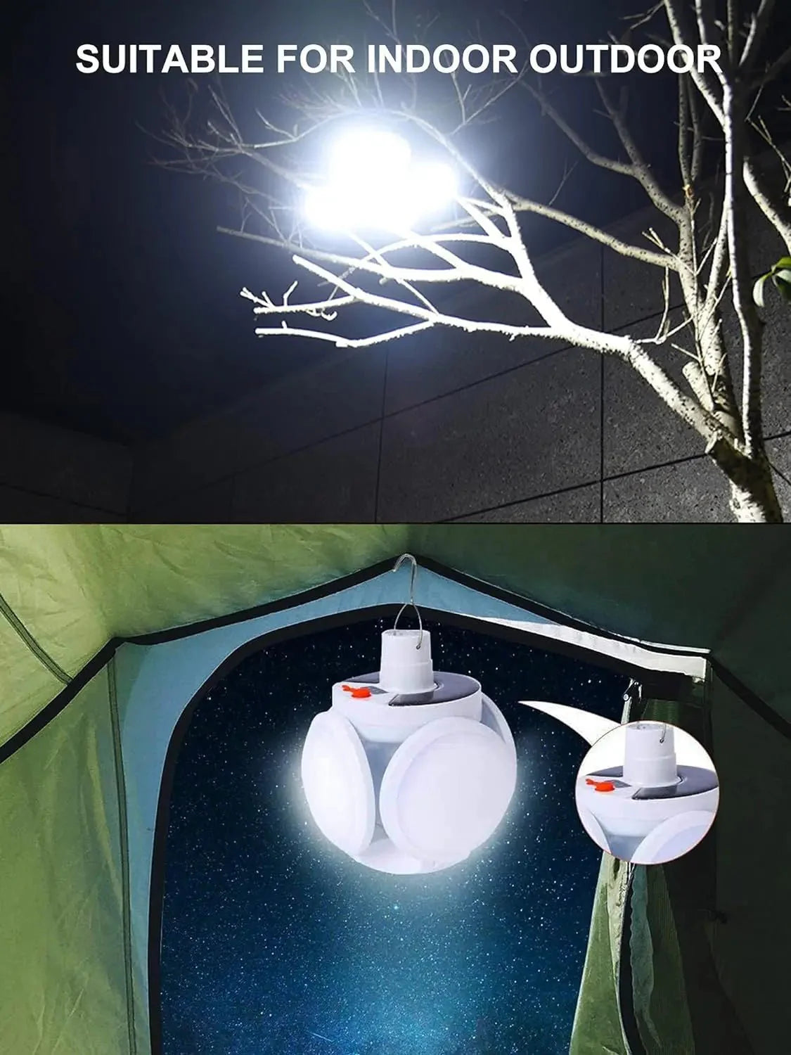 Faltbare 2-in-1 Solarlampe FOLDGLAZE