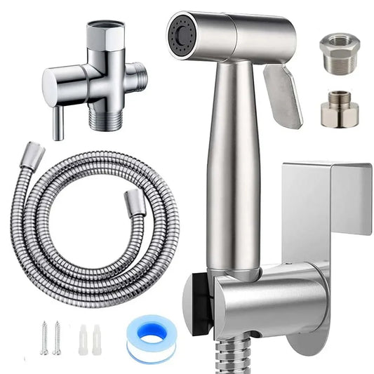 CleanJet™ – Hand-Bidet Sprühkopf-Set mit Schlauch & T-Adapter