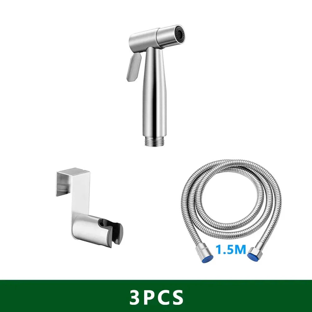CleanJet™ – Hand-Bidet Sprühkopf-Set mit Schlauch & T-Adapter