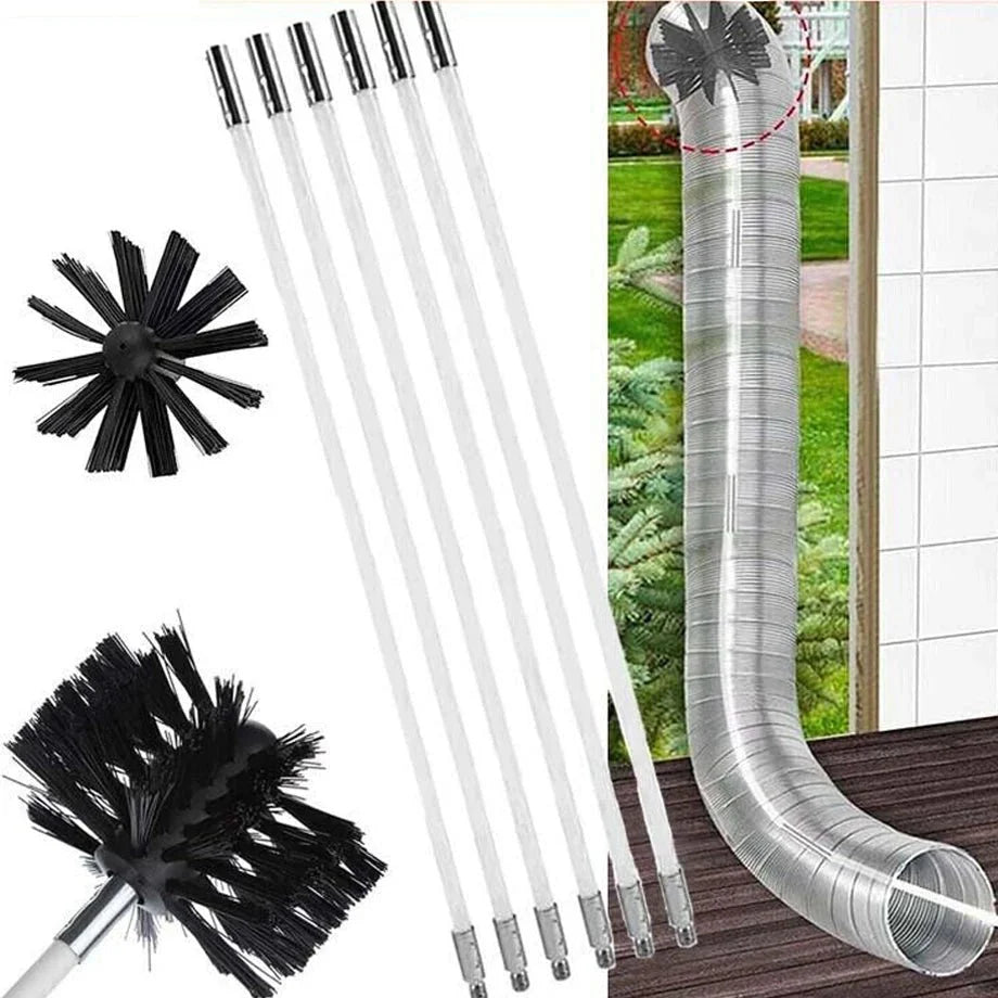 FlueFlex™ – Flexibles Reinigungsset für Kamin & Trockner