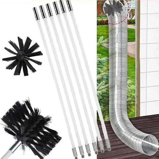 FlueFlex™ – Flexibles Reinigungsset für Kamin & Trockner