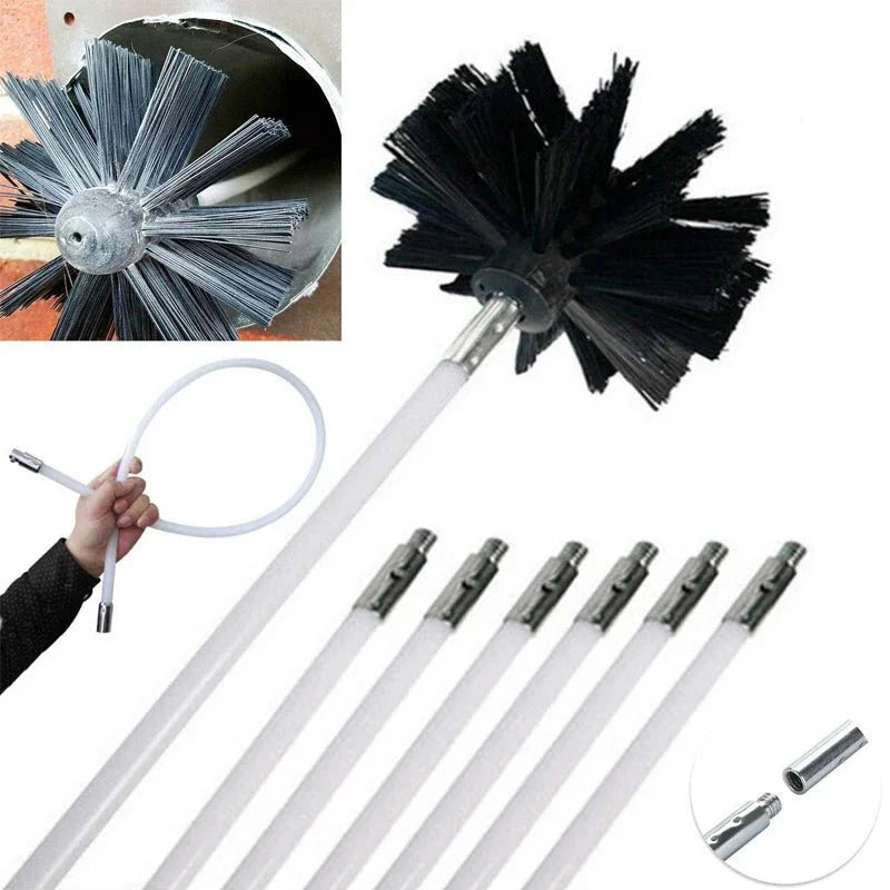 FlueFlex™ – Flexibles Reinigungsset für Kamin & Trockner