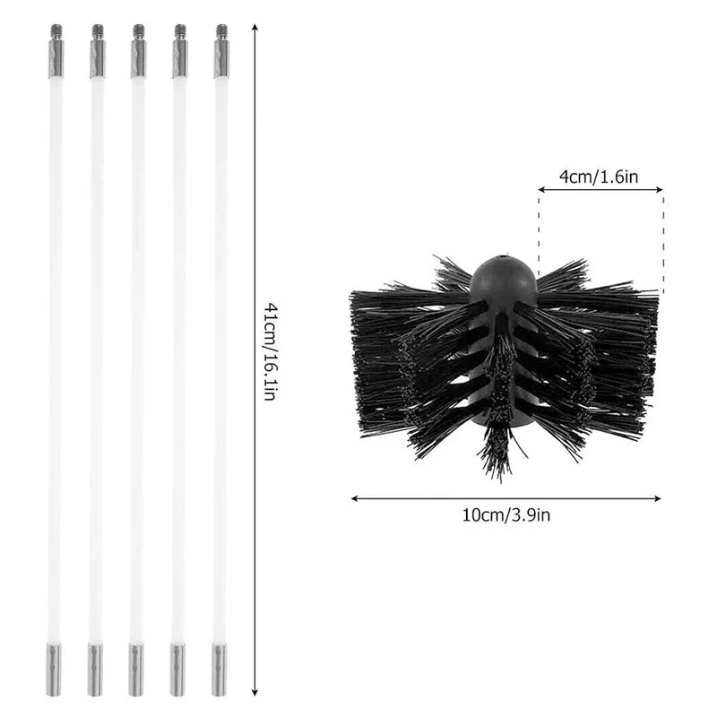 FlueFlex™ – Flexibles Reinigungsset für Kamin & Trockner