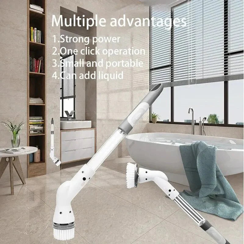 ScrubPro™ – Elektrische Reinigungsbürste mit Akku für Bad & Küche