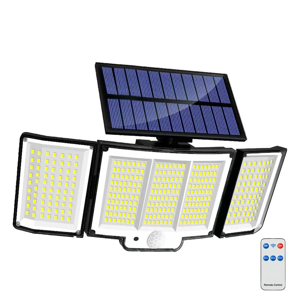 TriLux™ – Dreifach-Solarstrahler mit Bewegungsmelder