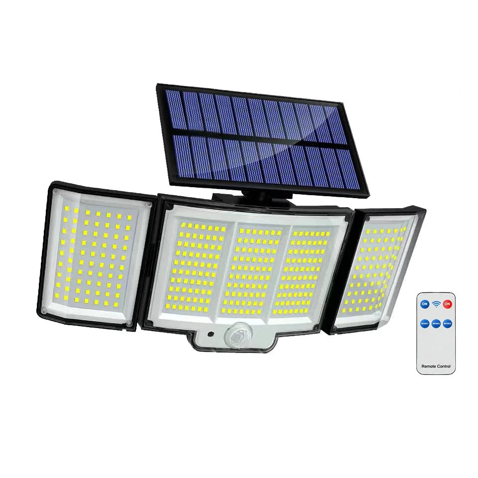 TriLux™ – Dreifach-Solarstrahler mit Bewegungsmelder