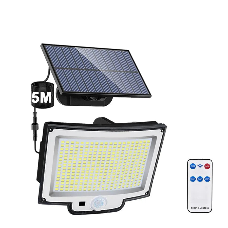 TriLux™ – Dreifach-Solarstrahler mit Bewegungsmelder