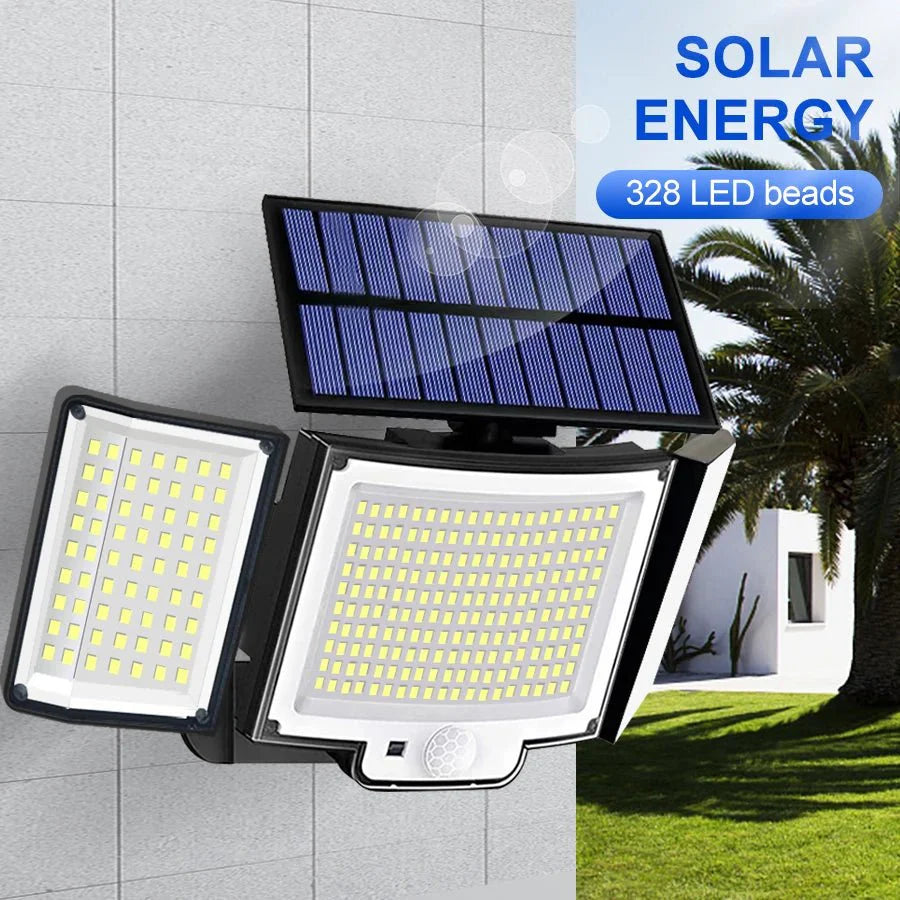 TriLux™ – Dreifach-Solarstrahler mit Bewegungsmelder