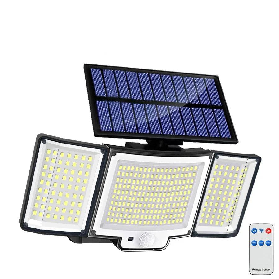 TriLux™ – Dreifach-Solarstrahler mit Bewegungsmelder