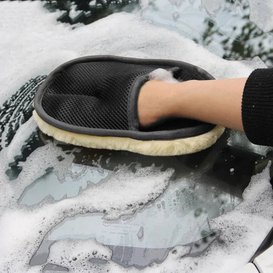 Wollix™ – Sanfte Mikrofaser-Waschhandschuhe für Auto & Haushalt